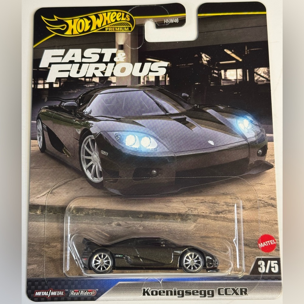 Hot Wheels Premium Fast and Furious KOENIGSEGG CCXR 3/5